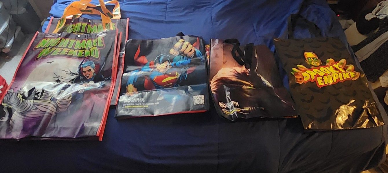 (5) Large Tote Bags