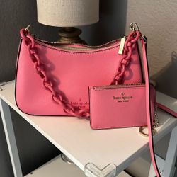 Kate Spade Crossbody Pink + Matching Wallet $150