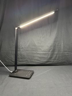 Foldable LED Desk Lamp – Touch Control + Dual USB Charging Ports