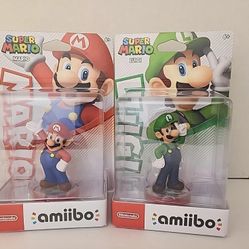 Mario & Luigi Amiibo Lot of 2 - Mario Party (Nintendo Switch Wii U 3DS) 2015 NEW 