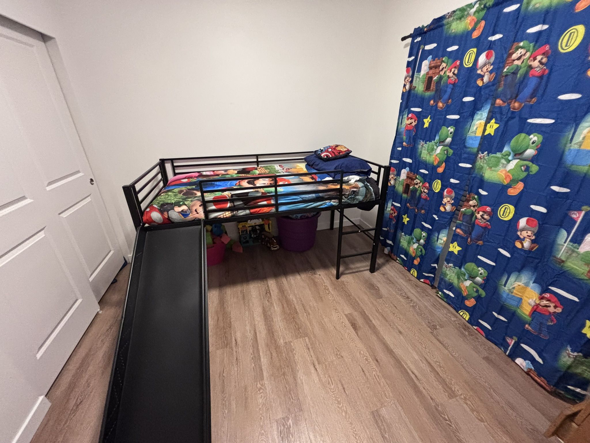 Twin Size Bed Frame With Slide (BEDFRAME ONLY)