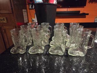 Cowboy boot mugs antique