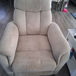 Cream Recliner 