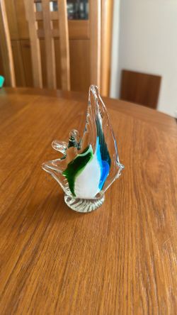 Art Glass Angel Fish Figurine Or Paperweight 