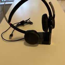 Plantronics Headphones Headset With Charge Stand Remote Workers