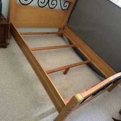 Solid Wood Bed Frame Queen Size