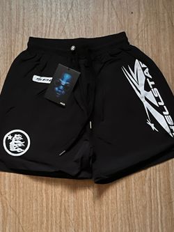 Hellstar Sport Logo Mesh Shorts Black Size S