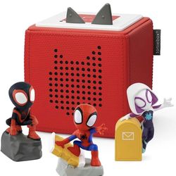 Toniebox 1 Bundle with Spidey, Ghost-Pider, and Spin - Red