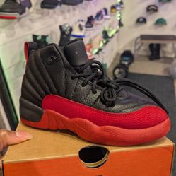 Jordan 12 Retro Flu Game Preschool Size 1y,2y,3y