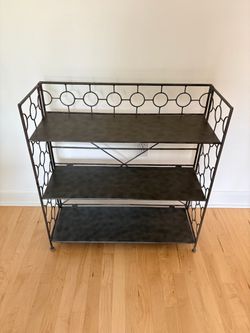 Foldable Steel Set of Shelves/Bookcase