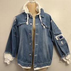 Stylish women's denim jacket .Size M. $45.