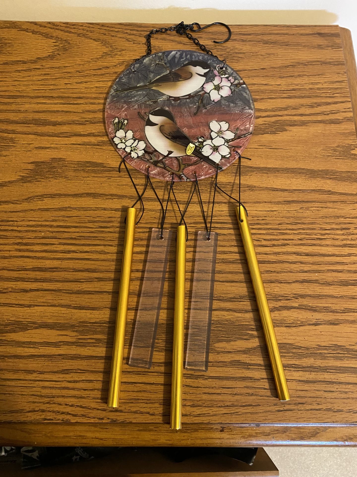 New Beautiful Glass Wind Chimes With Birds