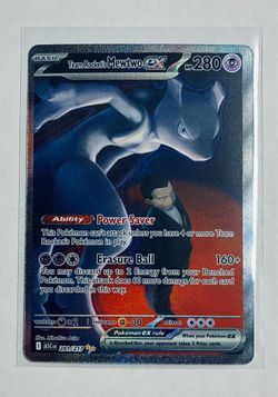 Pokemon SINGLE - Team Rocket’s MewTwo Ex - NM - ENG