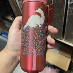2024 Lunar New Year Dragon Starbucks Red Insulated Tumbler 12 Oz