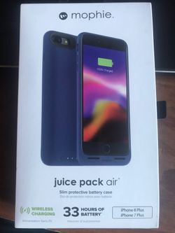 Mophie Charging case for iPhone 7 Plus or iPhone 8 Plus.