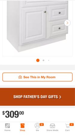 NEW 36" Hampton White Vanity Base -