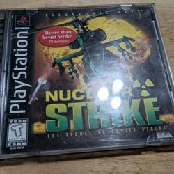 Sony Playstation 1 PS1 Nuclear Strike CIB Game Cleaned & Tested testing available 