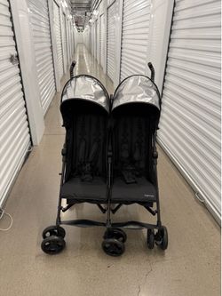 Brand New Summer Infant Toddler 3Dlite Double Lightweight Convenience Travel Stroller Black