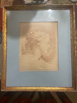 Antique Engraving After Boucher in Gilt Frame