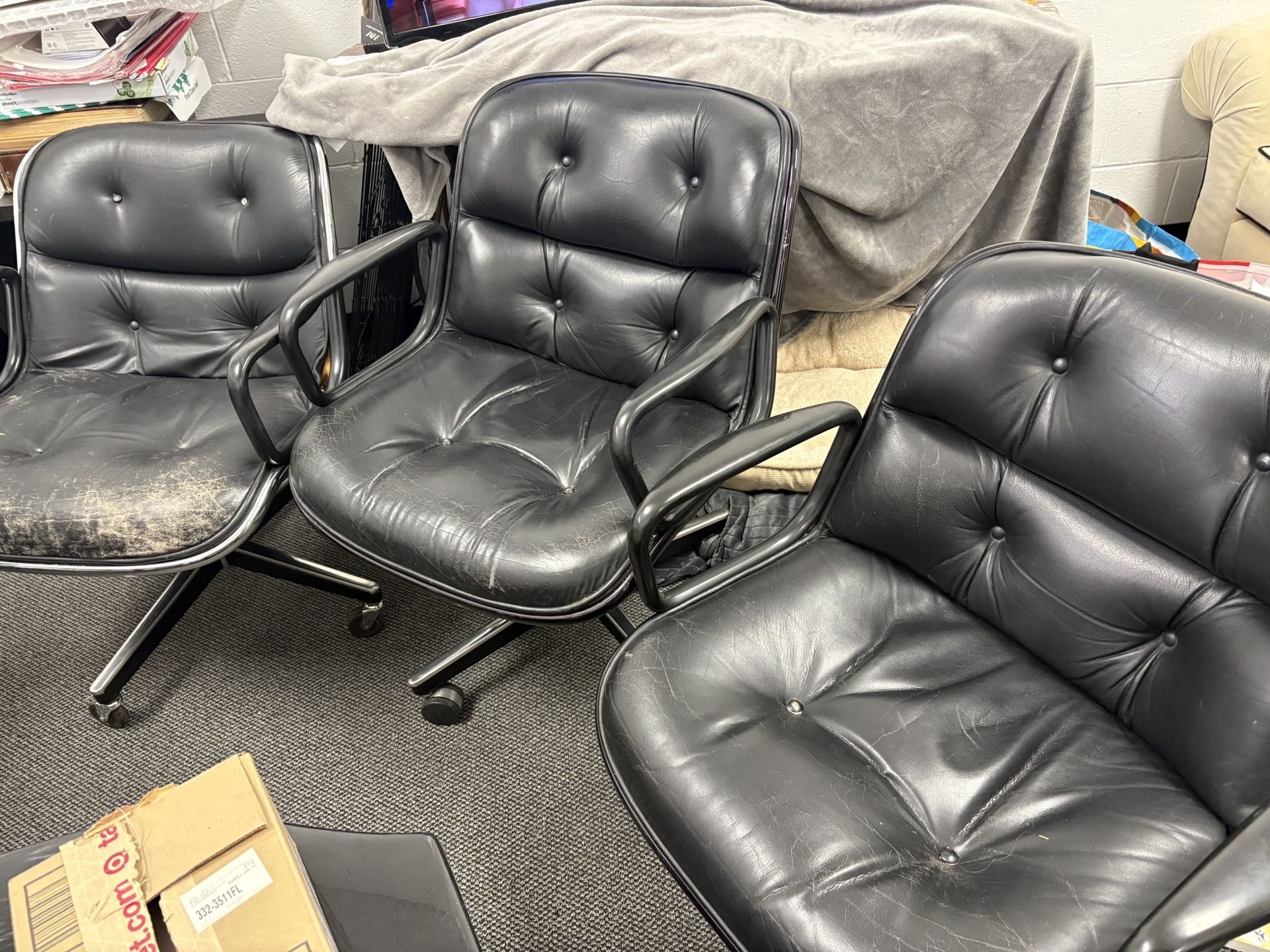 Leather Office Chairs (3)
