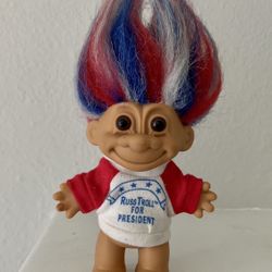 Vintage Collectable Russ Troll Doll For President