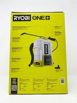 RYOBI ONE+ 18V Cordless Battery 4 Gal. Backpack Chemical Sprayer with 2.0 Ah Battery and Charger