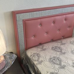 Diamonds Twin Size Pink Bed And Mattress Combo 