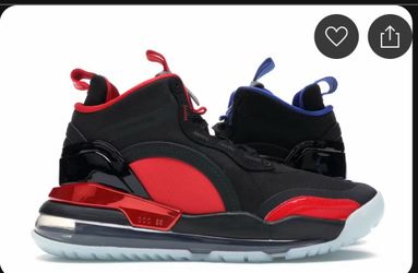 Blue red Jordans collabs with Paris saint german