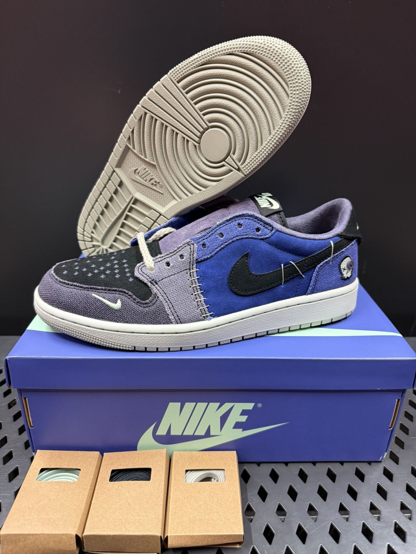 Size  9, 9.5 & 10 - Zion Williamson x Air Jordan 1 Retro OG Low Voodoo Alternate Purple