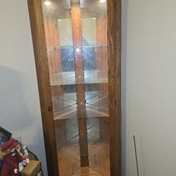Pulaski Corner Curio Lighted Cabinet