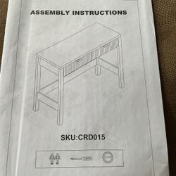 39 Inch Small Fluted Computer Desk with 2 Drawers for Bedroom, Home Office Small Computer Desk with Storage, Compact Writing Study Desk for Small Spac