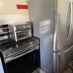 Refrigerator and electric stove available perfect combo work perfect