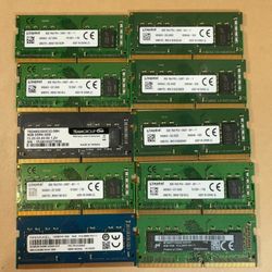 MIXED LOT 10x 8GB (10x 8GB) RAM DDR4 2400MHz 2666MHz 3200MHz KINGSTON MICRON RAM