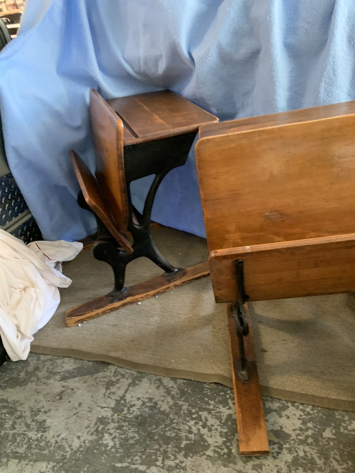 Free! Old school house children’s desks-Antique restored