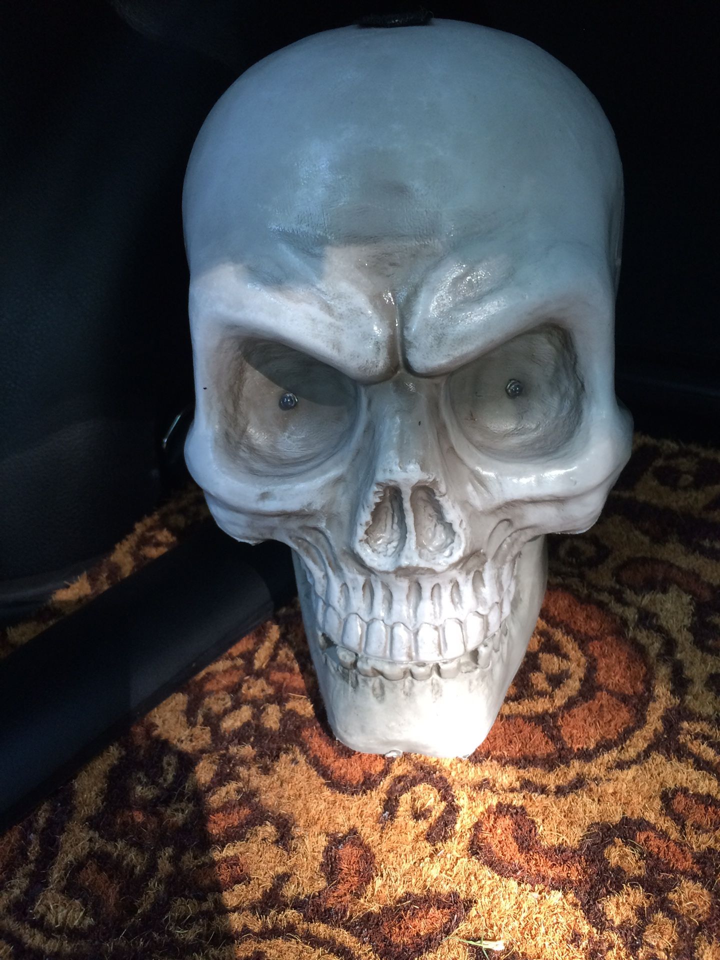 BOO....Get Your Halloween On...with this Scary Plastic Skull