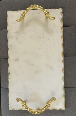 Gold Marble Tray