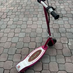 Pink Electric Scooter With Charger