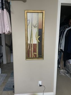 Bamboo Art Painting In Frame