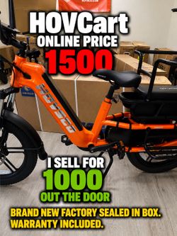 Grey and orange torque sensor cargo e-bike in wholesale price - electric bike for family
