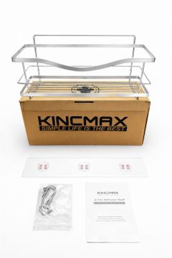 KINCMAX Premium Shower Caddy - Self Adhesive Shower Organizer with 4 Hooks