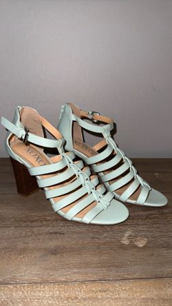 XOXO Strappy Heels Mint Green SZ 7.5