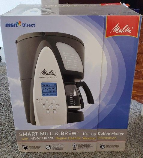 Melitta Smart Mill And Brew 10 Cup Coffee Maker