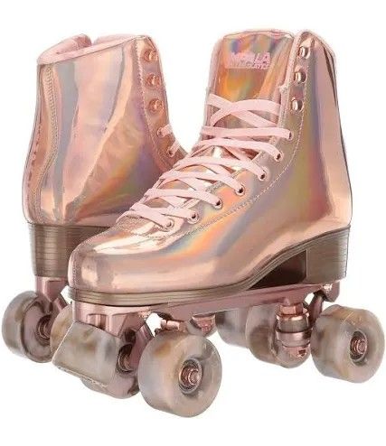 Impala Girls's Quad Roller Skates, Marawa Rose Gold - Size 8 Brand New