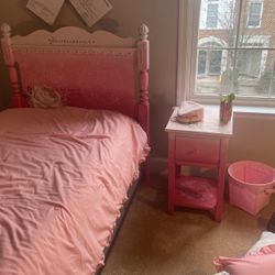 Custom Bed And Night Stand