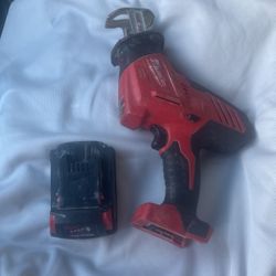 Milwaukee M18 Hackzall With Battery