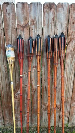 7 Tiki Torches 