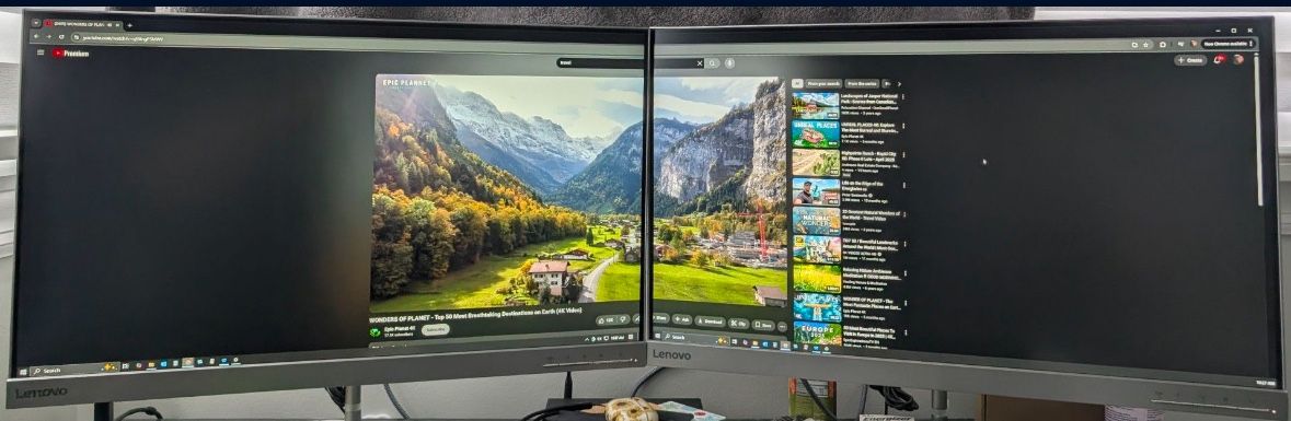 Dual Lenovo Monitors