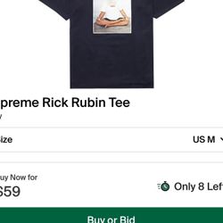 Supreme Rick Rubin Tee Navy Size M