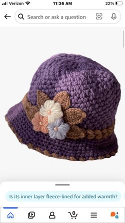 Purple Knitted Hat