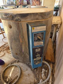 Kiln and potters wheel